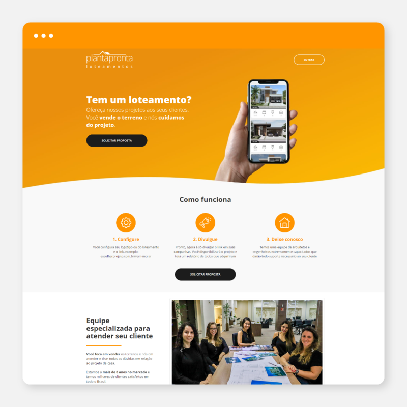 Landing page